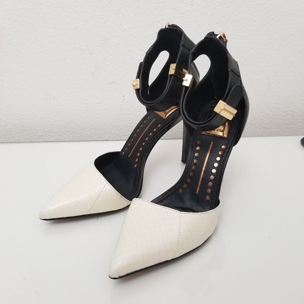 DOLCE VITA 'Kana' Pump D'orsay Colorblock Heels 7